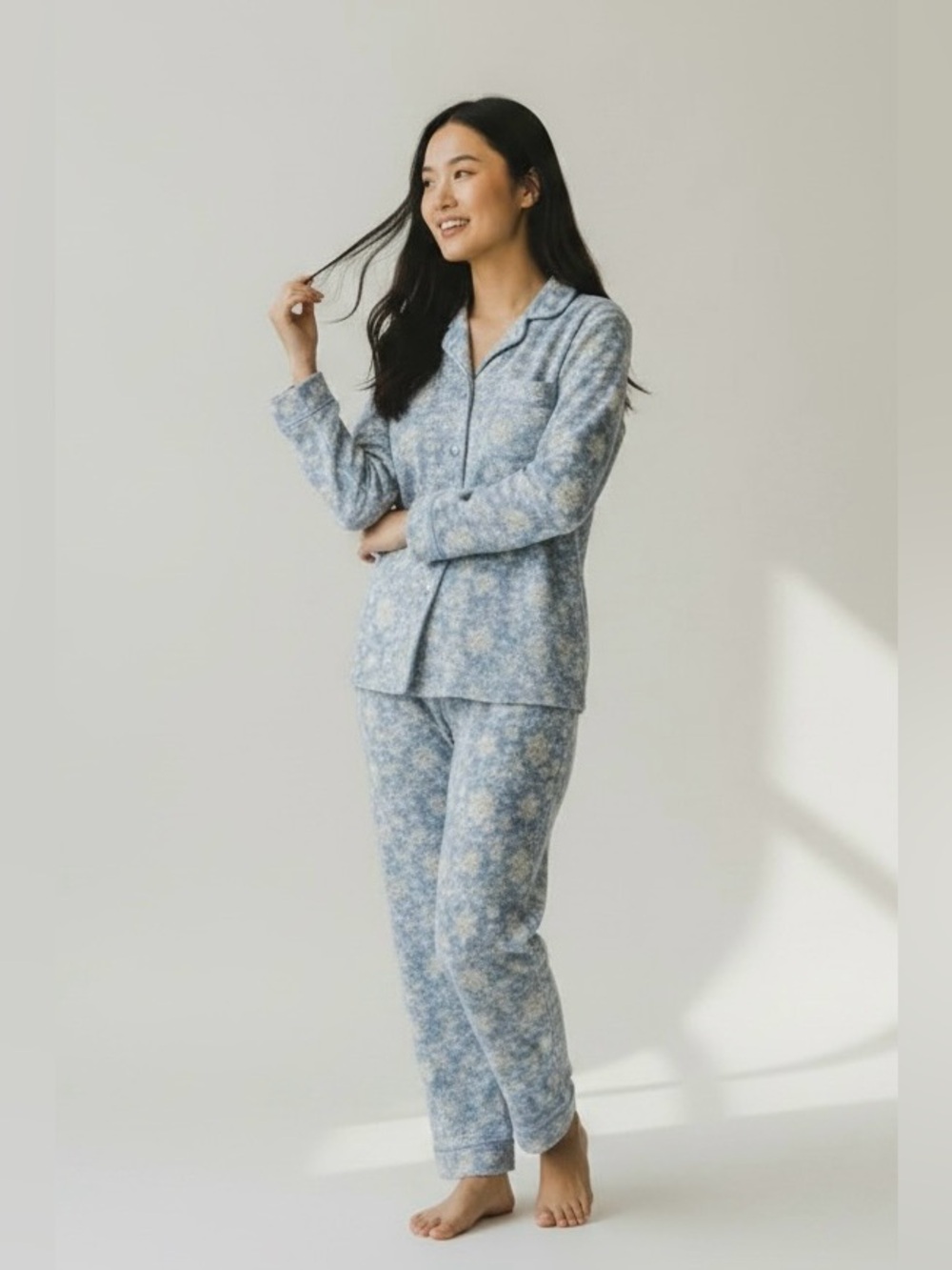 NWT Cacique Light Flannel Snowflake Pajama Set, Women’s 18/20
